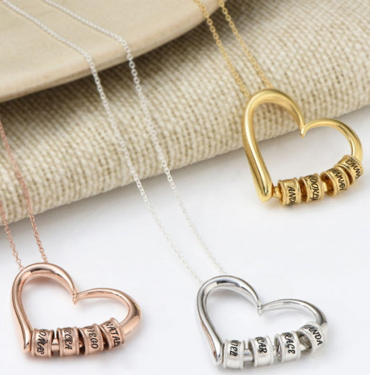 Personalized Heart Necklace - For the One Who Means Everything